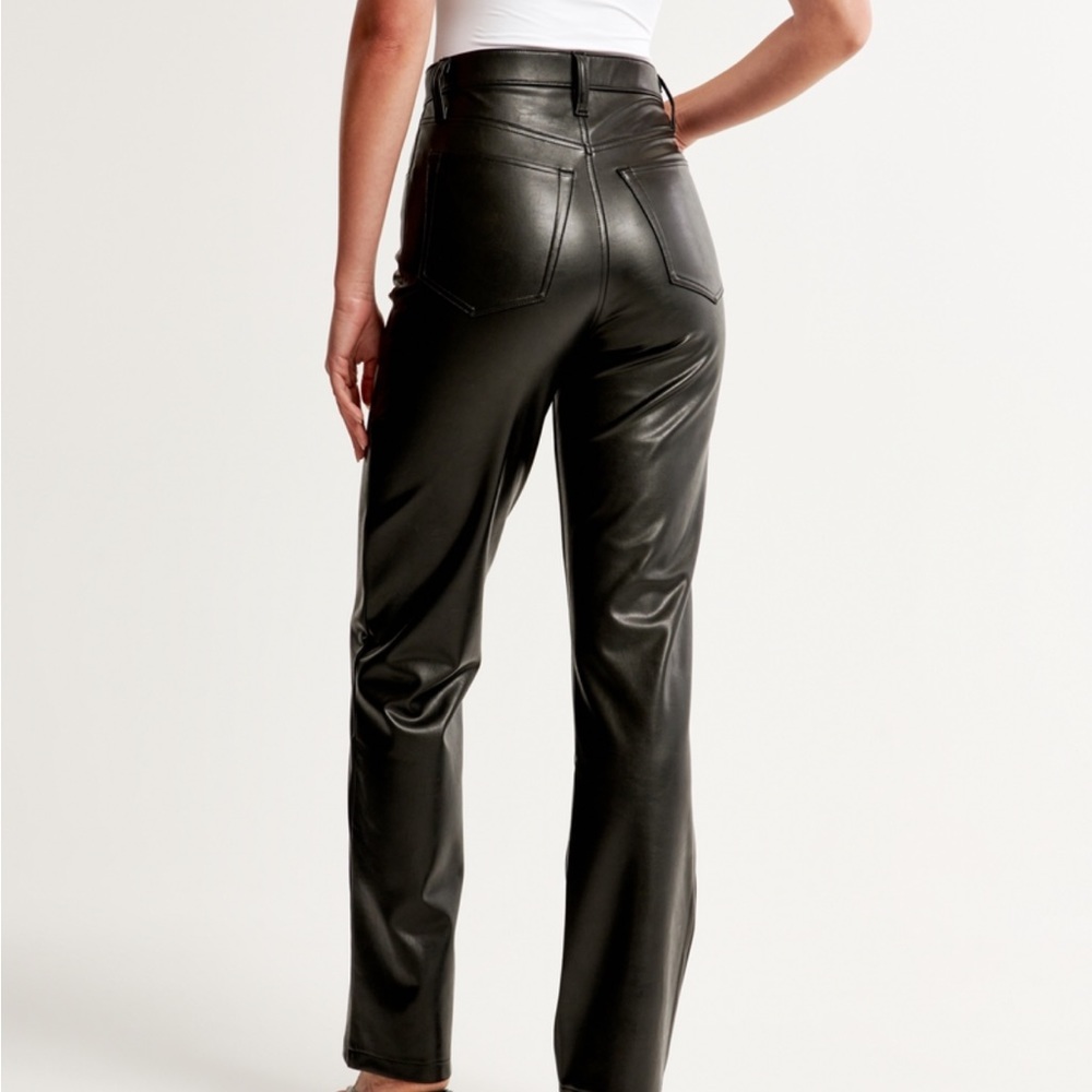 A&F Vintage 90s Straight Leather Pants